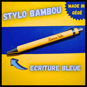 Stylo bambou gravé