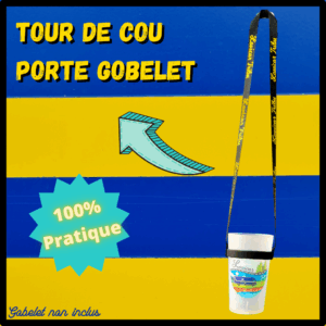Tour de cou porte gobelet